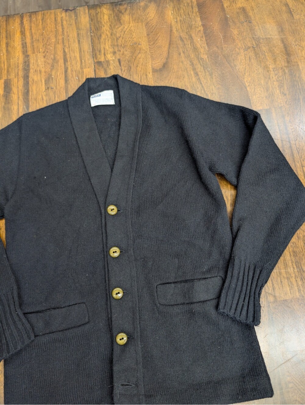 AMF Tennessee American Vintage Cardigan Sweater Ribbed Sz 36